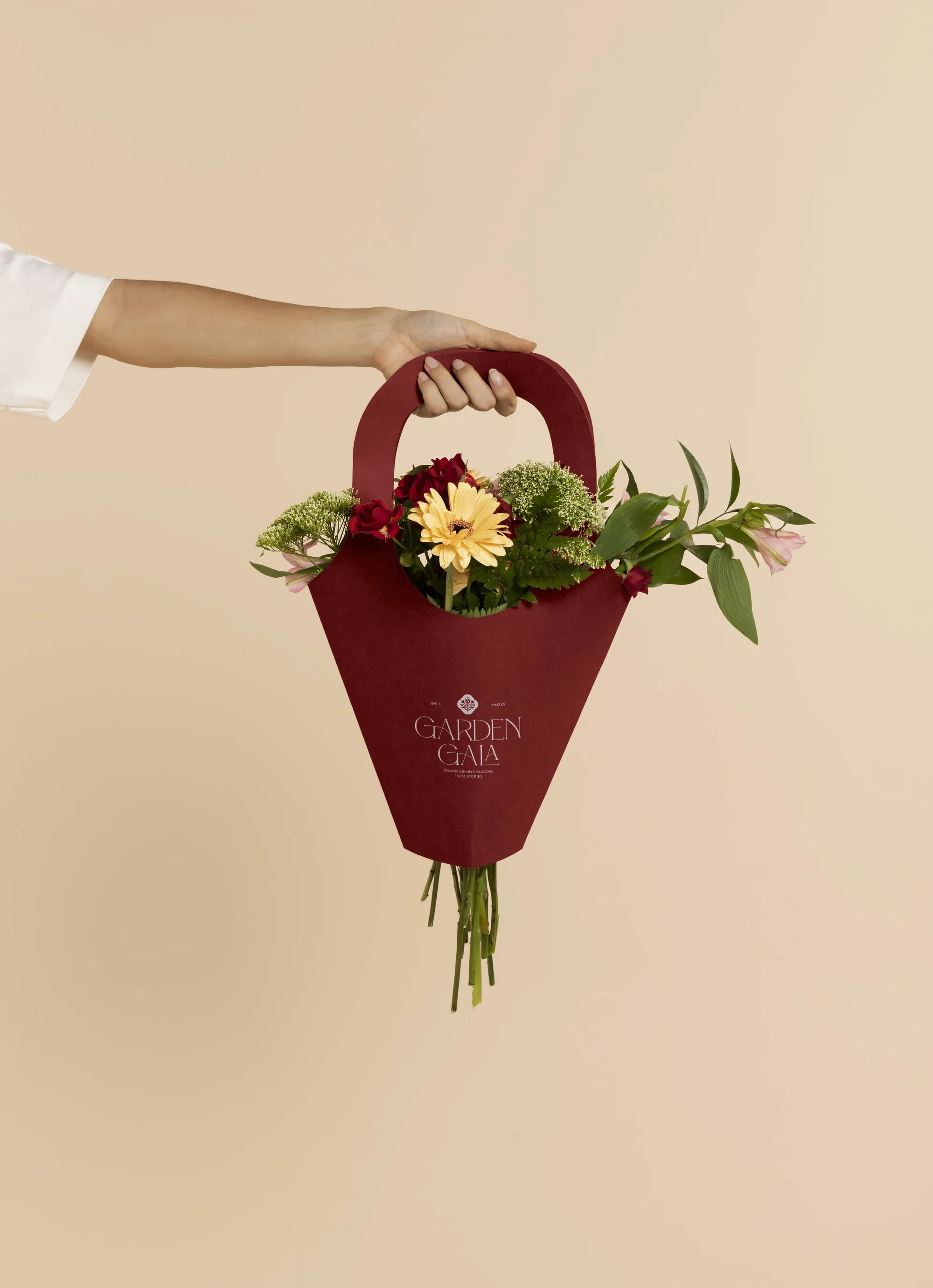 Garden Gala bouquet carrier