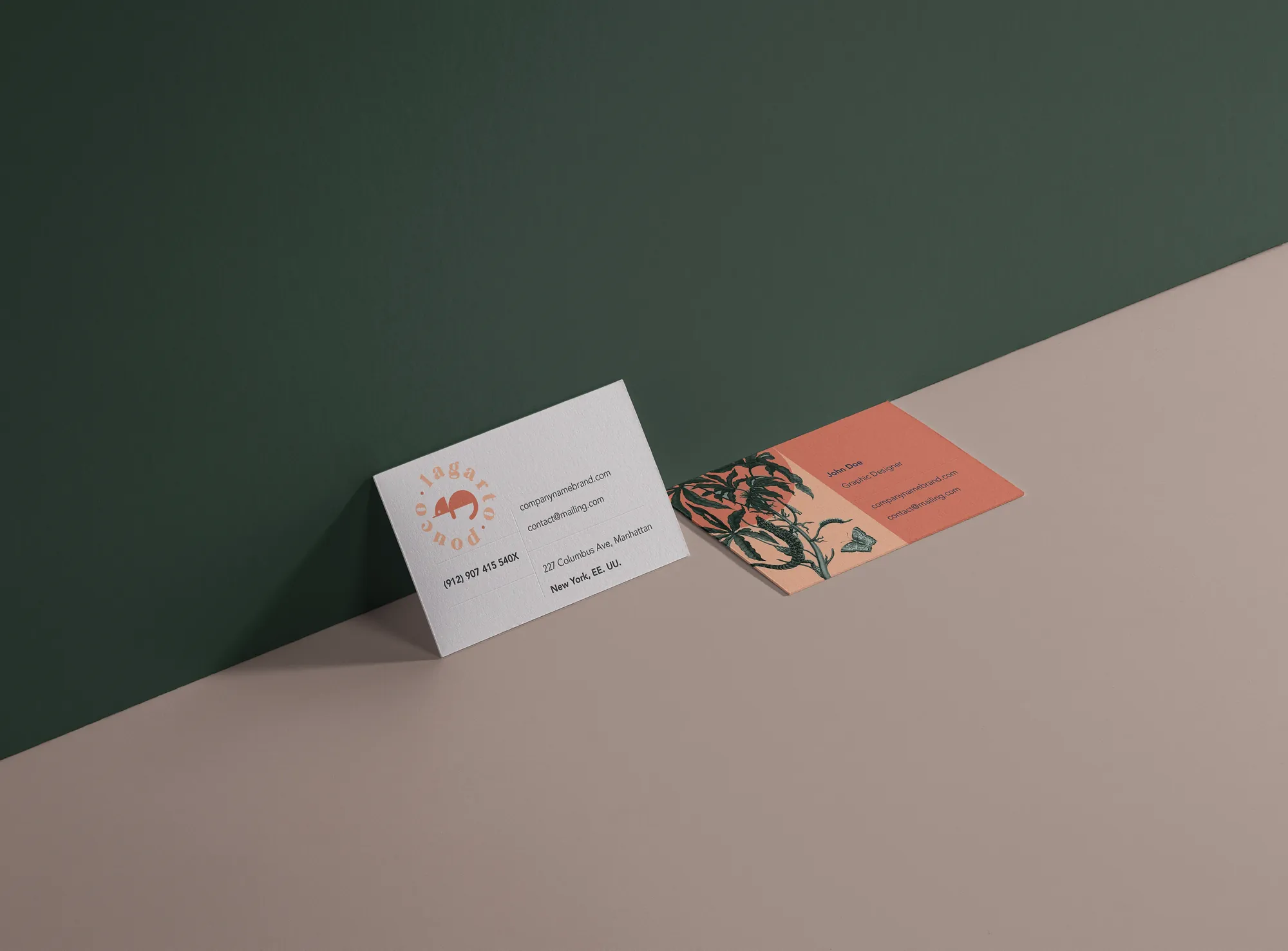 Lagarto Pouco business cards
