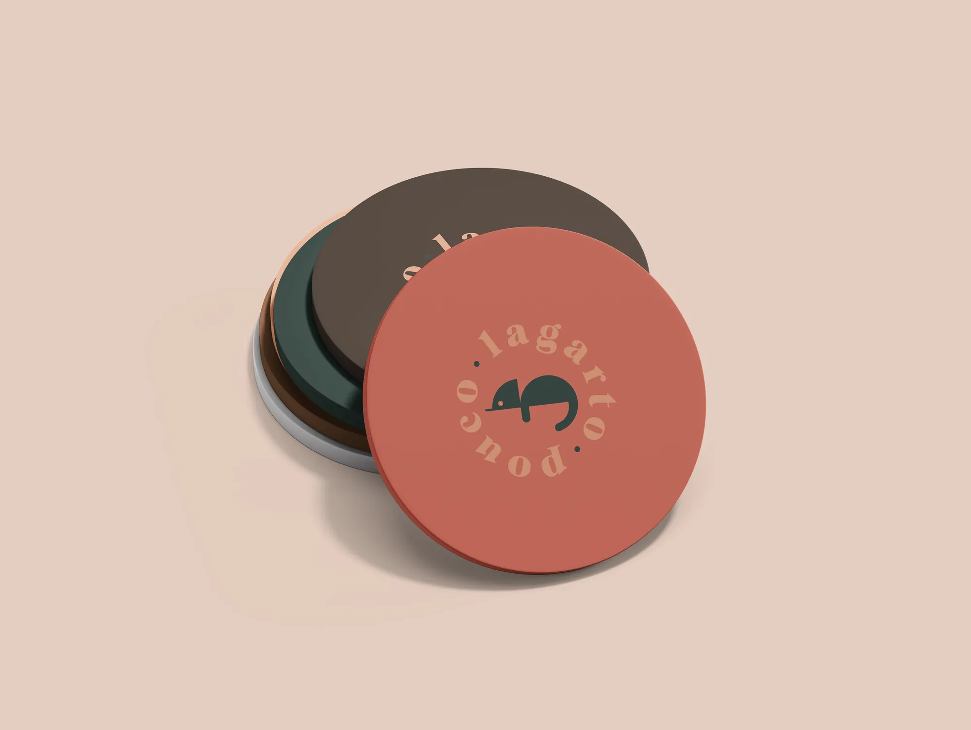 Lagarto Pouco coasters