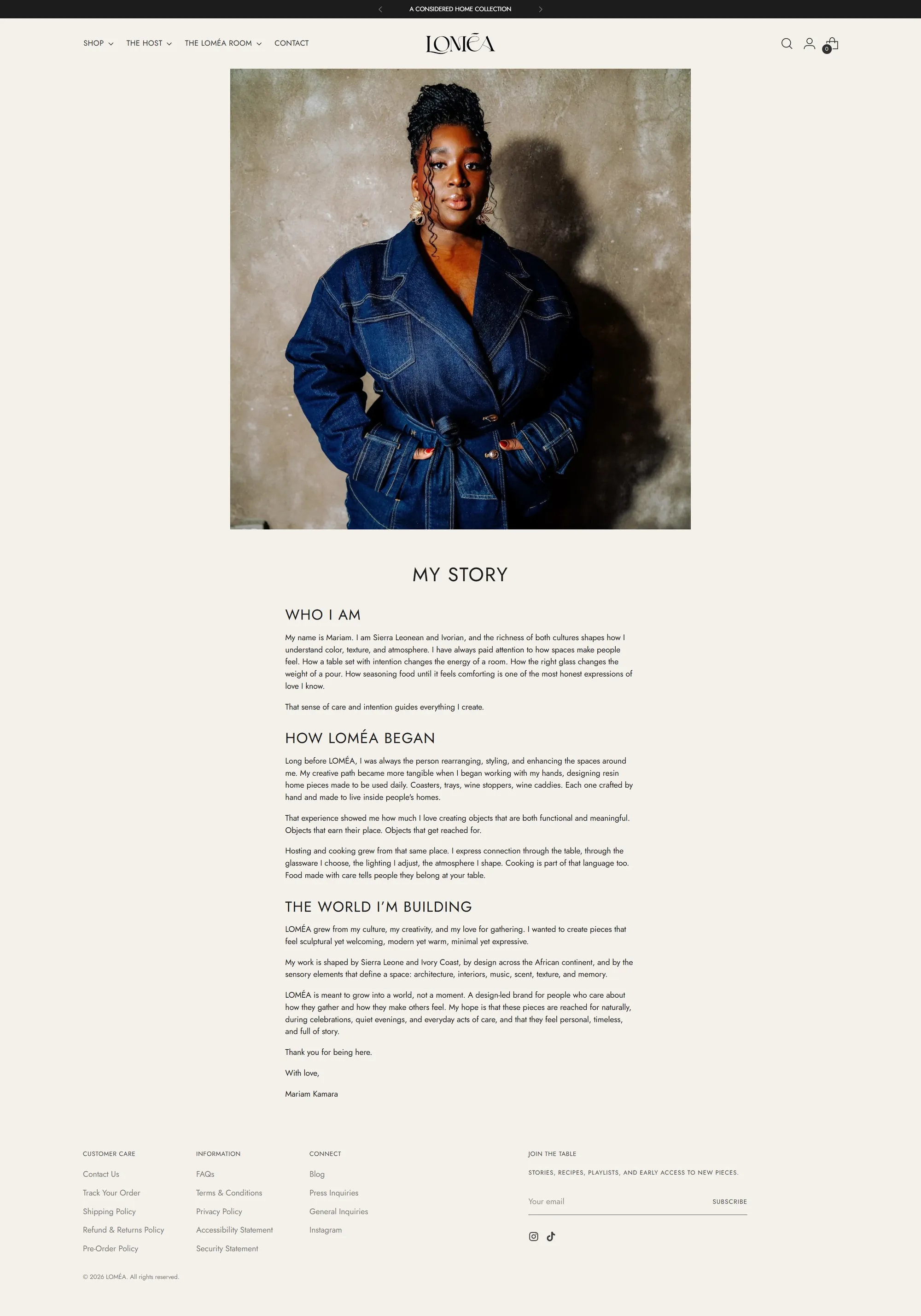 Loméa founder story