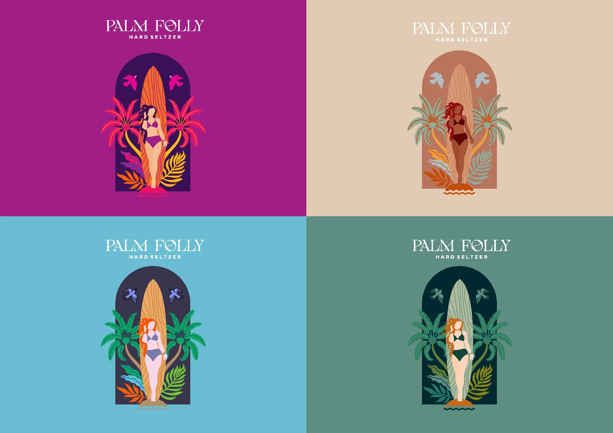 Palm Folly flavor illustrations