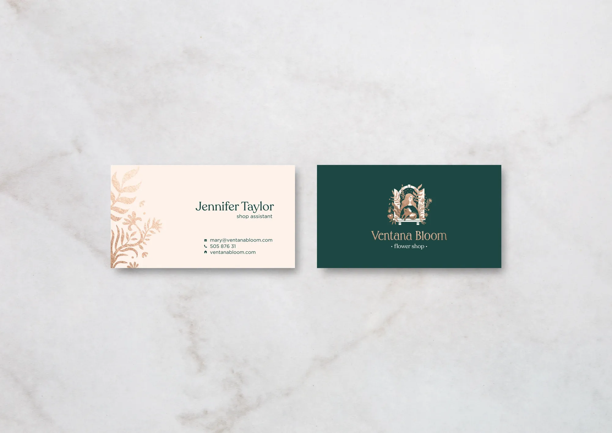 Ventana Bloom business cards