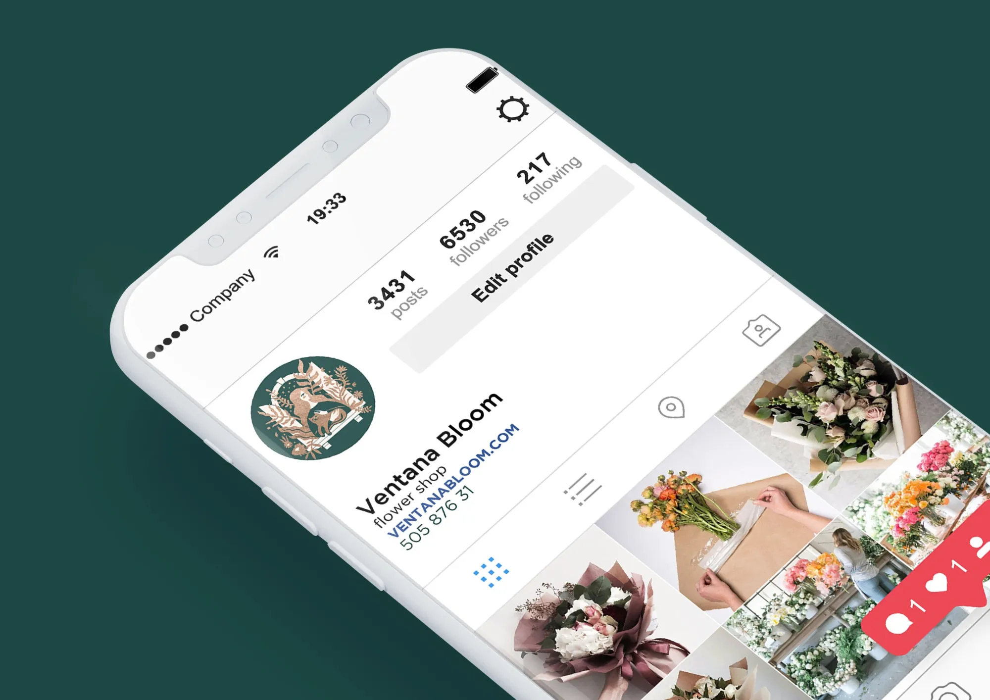 Ventana Bloom instagram