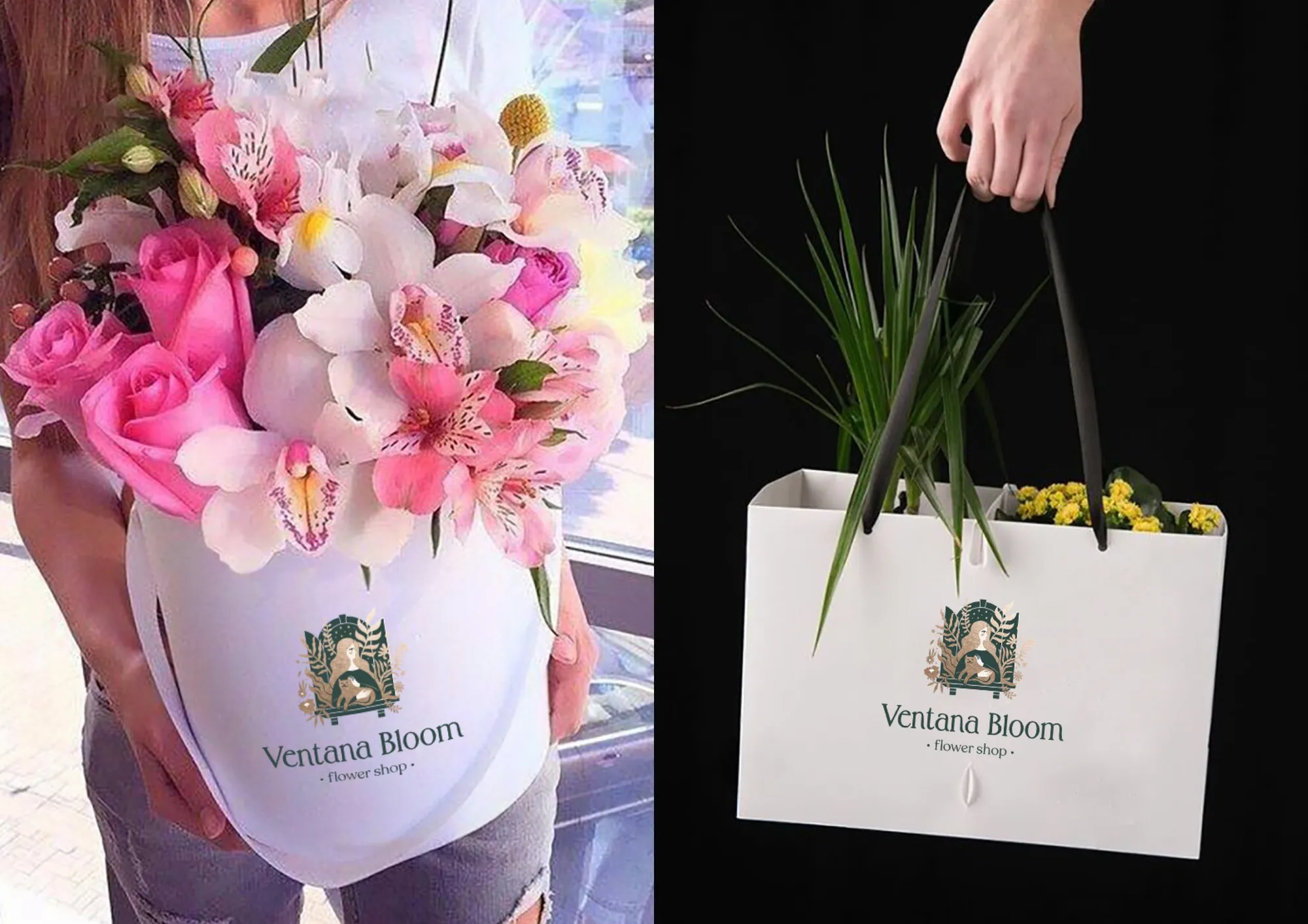 Ventana Bloom flower box and bag