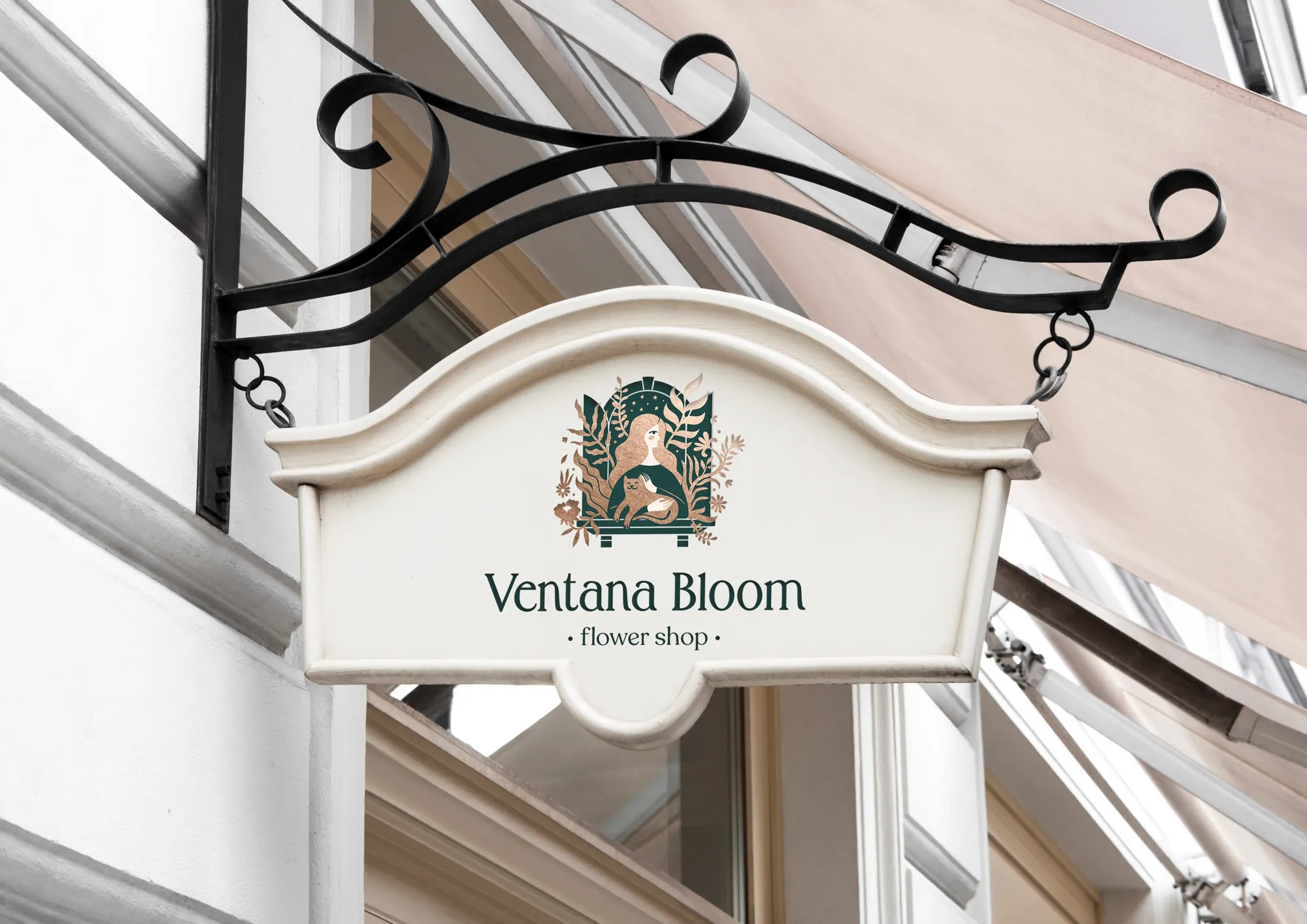 Ventana Bloom hanging sign